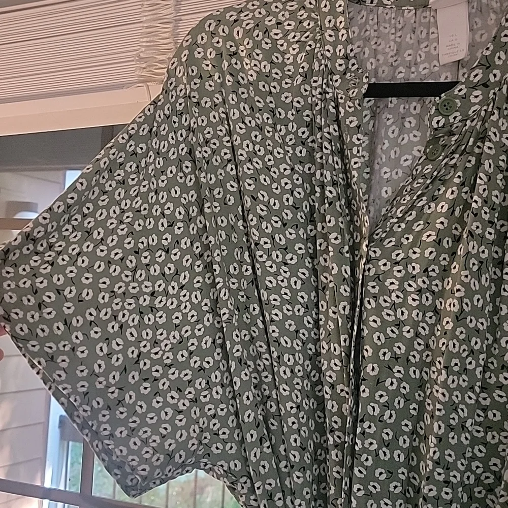 Green floral tunic dress - Picture 4 of 4